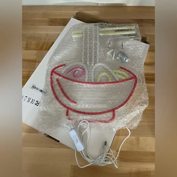 LED Neon Stylized Ramen Bowl Light